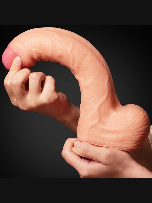 11 İnç Dual Layer Platinum Silicone Cock