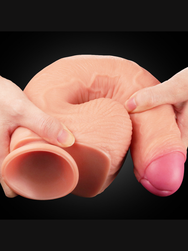 11 İnç Dual Layer Platinum Silicone Cock