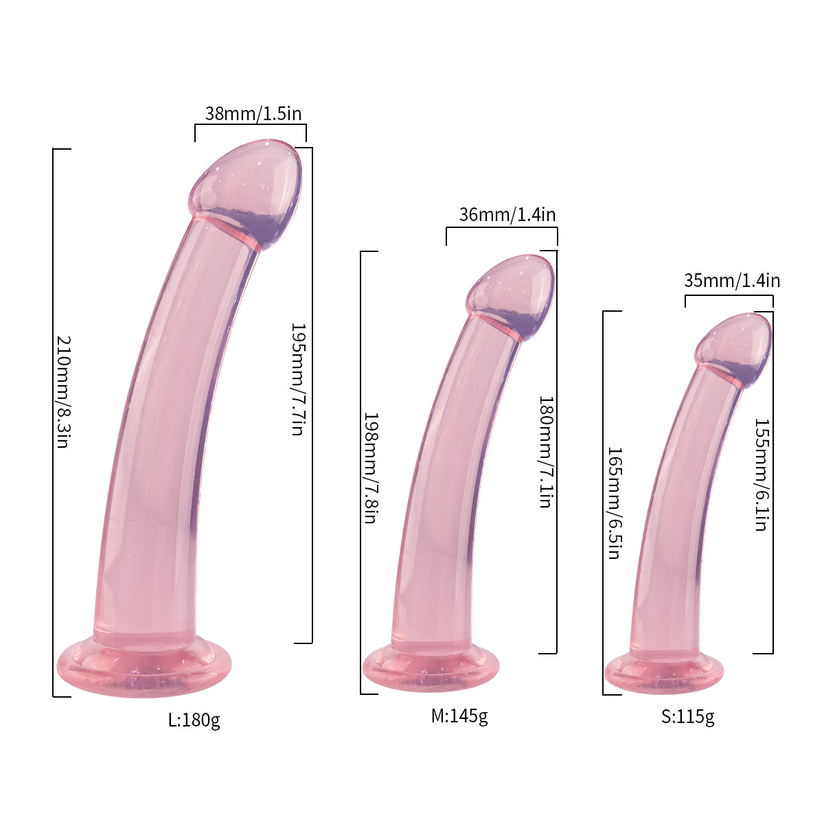3'lü Yumuşak Dokuda Anal Jel Dildo Set
