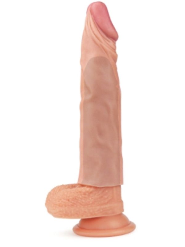 Add 2" Pleasure X Tender Penis Sleeve Flesh