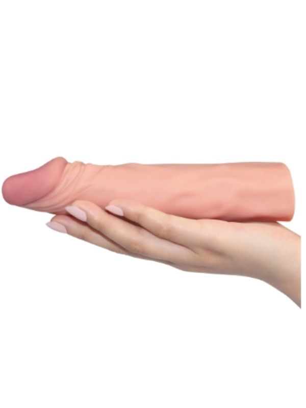 Add 2" Pleasure X Tender Penis Sleeve Flesh