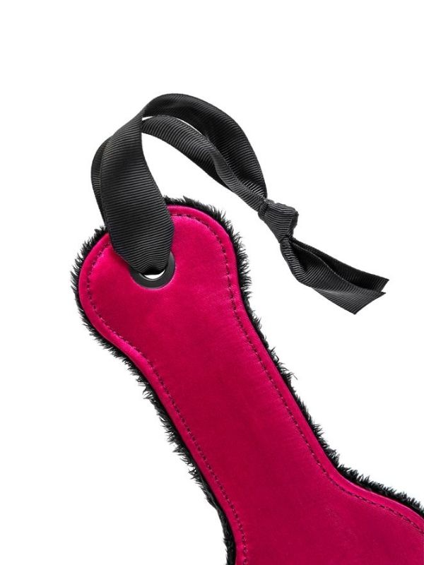 Anonymo BDSM Kırbaç 0009 Kadife Kadife Kırmızı 37 cm