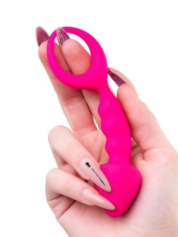 Bong Anal Plug Pembe 12,5 cm