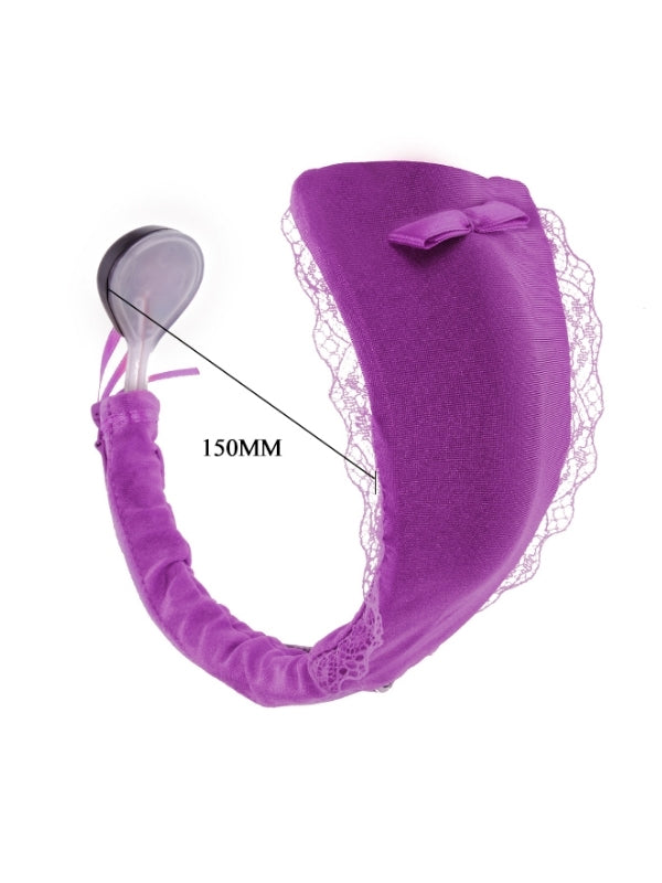 C-String İnvisible Secret Giyilebilir Kumandalı Vibratör Mor