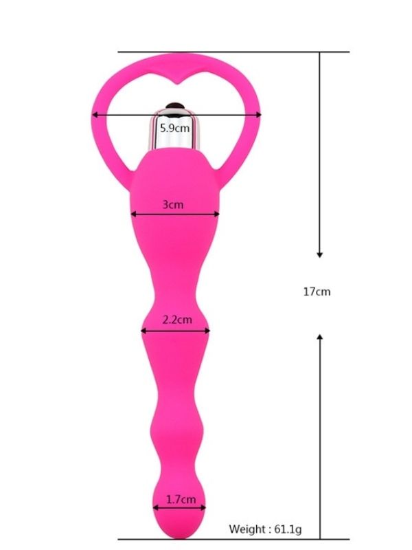 Carmine 10 Modlu pleasure silicone beads vibratör