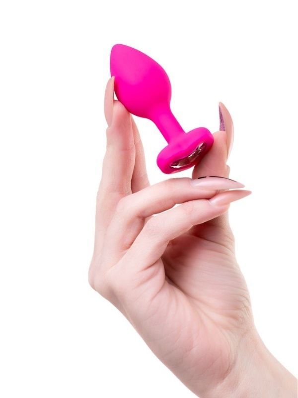 Diamond Heart Anal Plug Pembe 7 cm 18 g