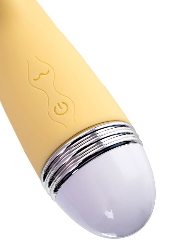 Flovetta Aster Klitoral Uyarıcı Vibratör Silikon Sarı 22 cm