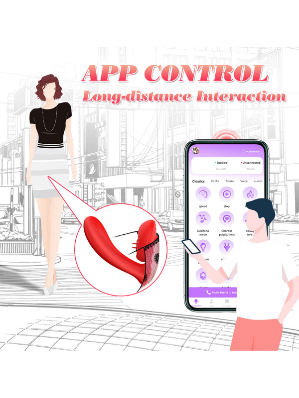 FoxShow APP Kontrollü Giyilebilir Vibratör