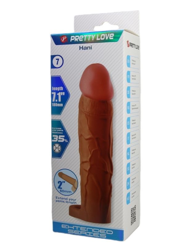 Hani Gerçek Hissiyatlı Uzatıcı Penis Kılıfı Brown