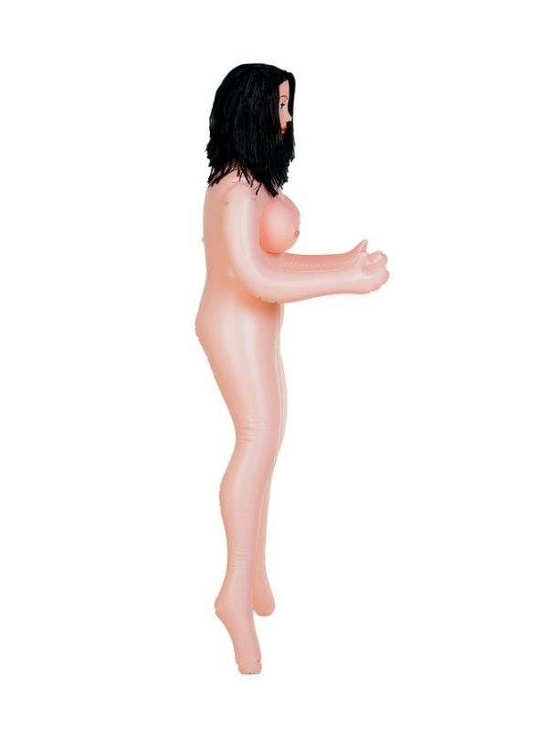 Kaylee Gerçekçi Kafalı Şişme Bebek, esmer