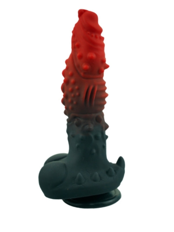Kırmızı Siyah Canavar Dildo Model 1