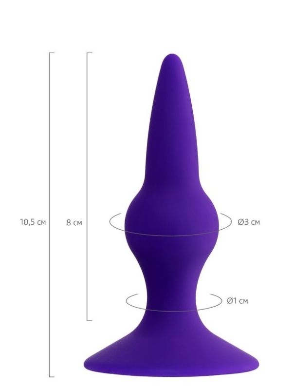 Klapsy Anal Plug Mor 10,5 cm