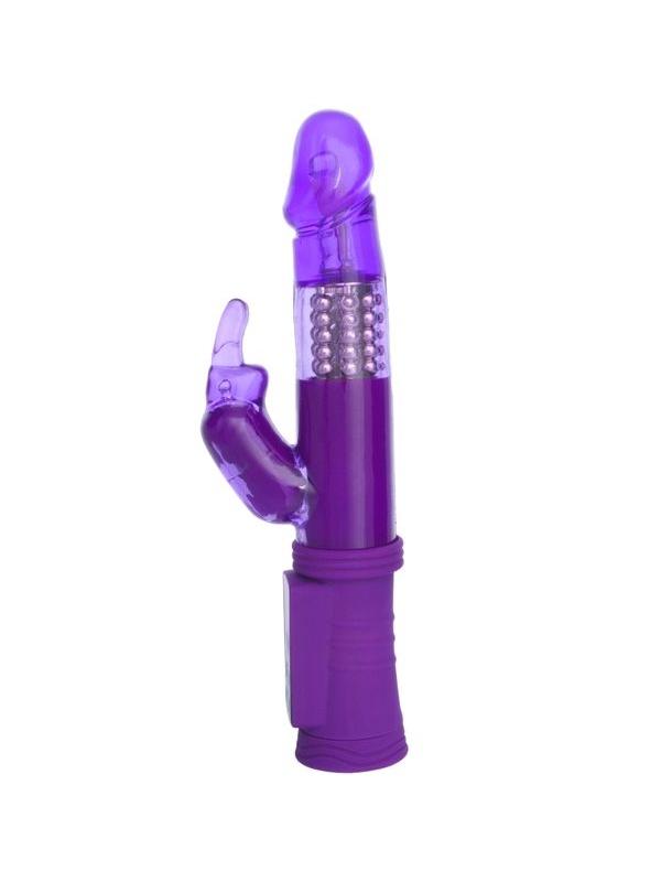 Klitoral Uyarıcı Vibratör TPR Mor 22 cm