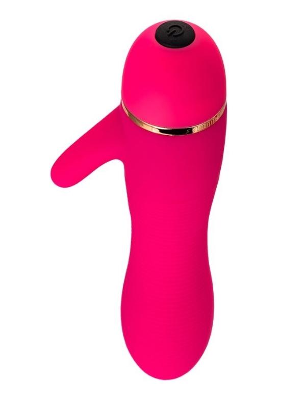Klitoral Uyarıcılı 20 Modlu Vibratör Silikon Pembe 15 cm