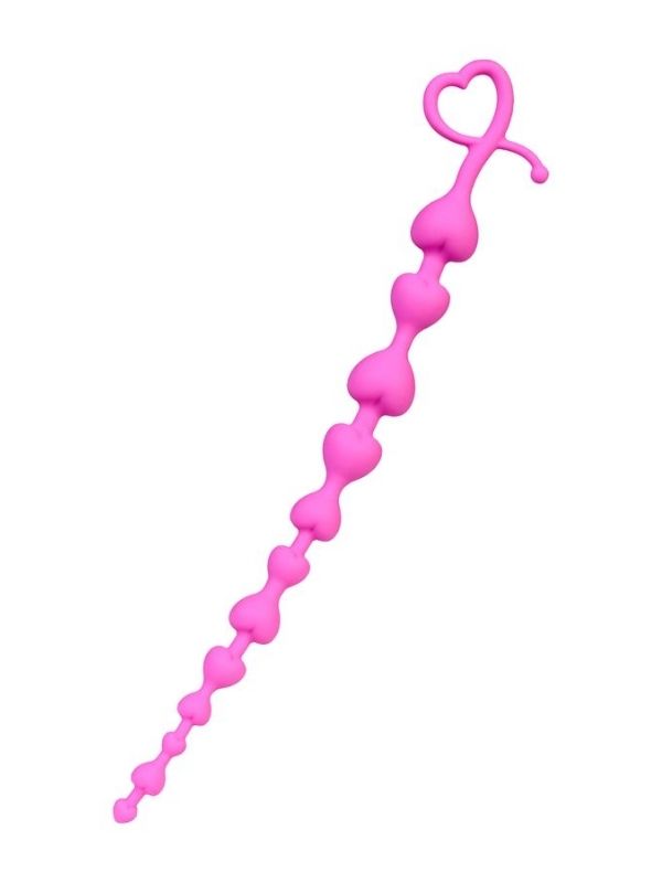 Long Sweety anal Zinciri silikon pembe 34 cm 2,7 cm