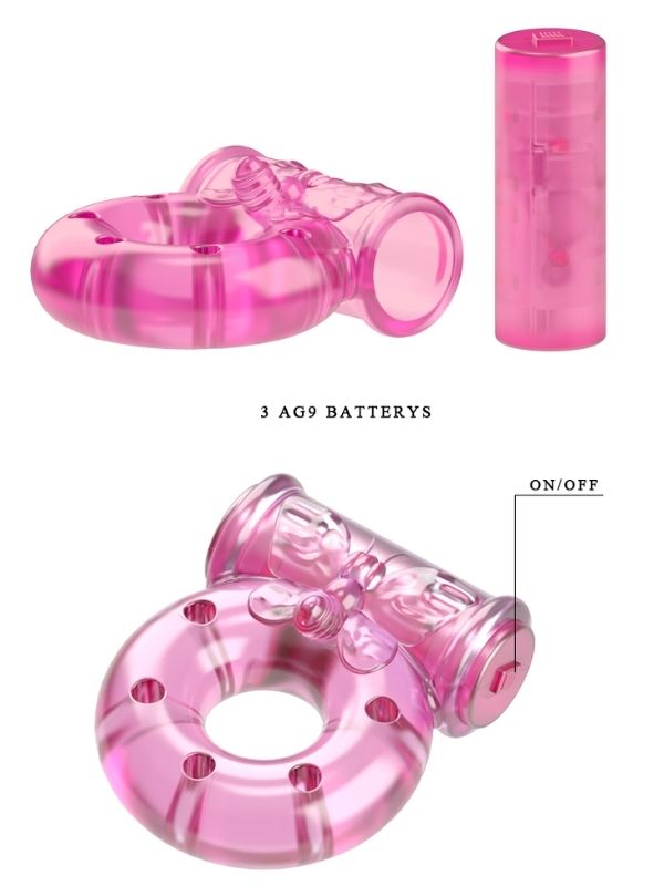 Titreşimli Penis Halkası Pink Lovers
