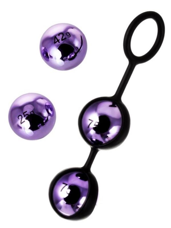 Vender Kegel Vajinal Topları ABS plastik Mor 14,6 cm