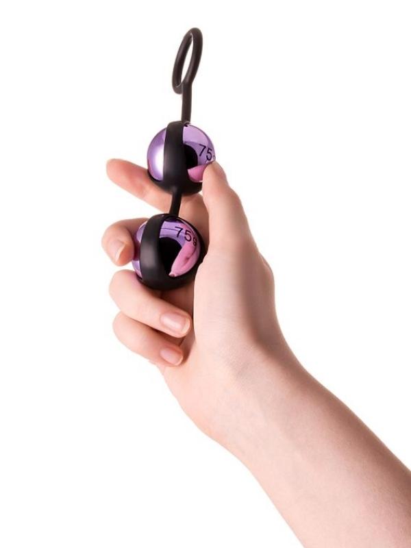 Vender Kegel Vajinal Topları ABS plastik Mor 14,6 cm
