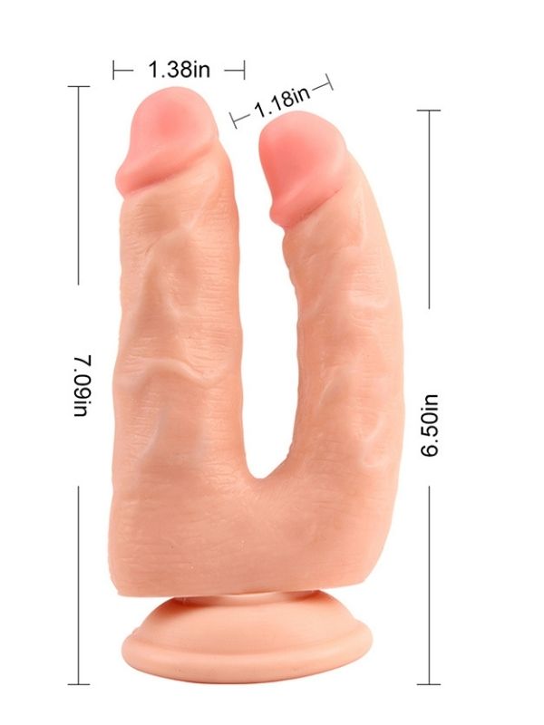 Bromeo Çiftli Kıkırdaklı Gerçekçi Dildo