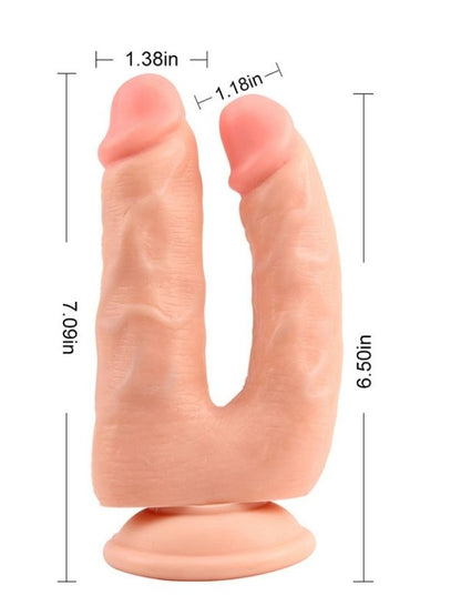 Bromeo Çiftli Kıkırdaklı Gerçekçi Dildo