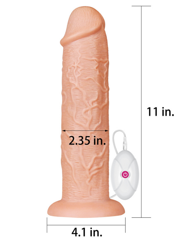 11 İnç Realistic Long Vibrating Dildo