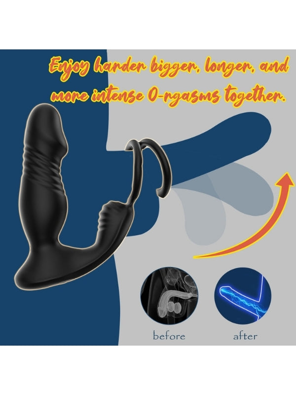 5in1 Telefon Kontrollü Titreşimli İleri Geri Vibratör