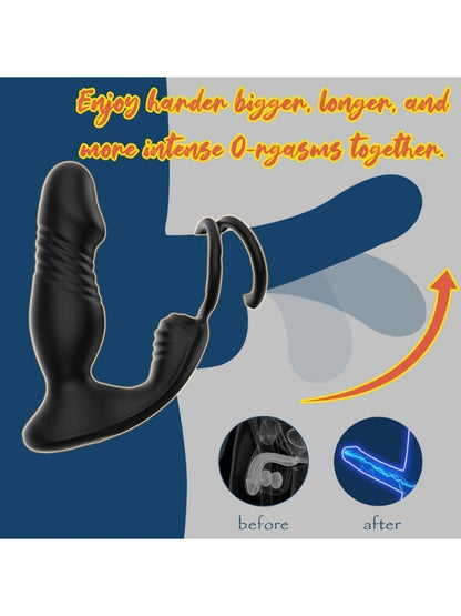 5in1 Telefon Kontrollü Titreşimli İleri Geri Vibratör