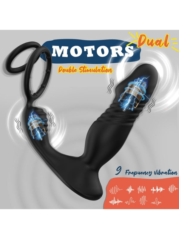 5in1 Telefon Kontrollü Titreşimli İleri Geri Vibratör