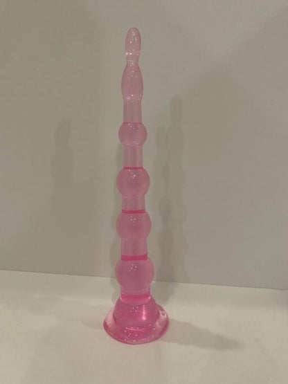 6 Boğumlu 17,5 cm vantuzlu silikon anal plug