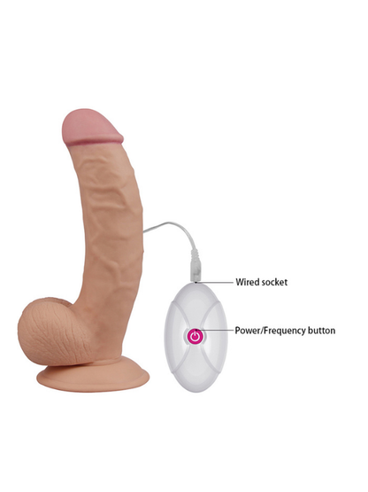 8.5 İnç The Ultra Soft Dude Vibrating Realistik Vibratör
