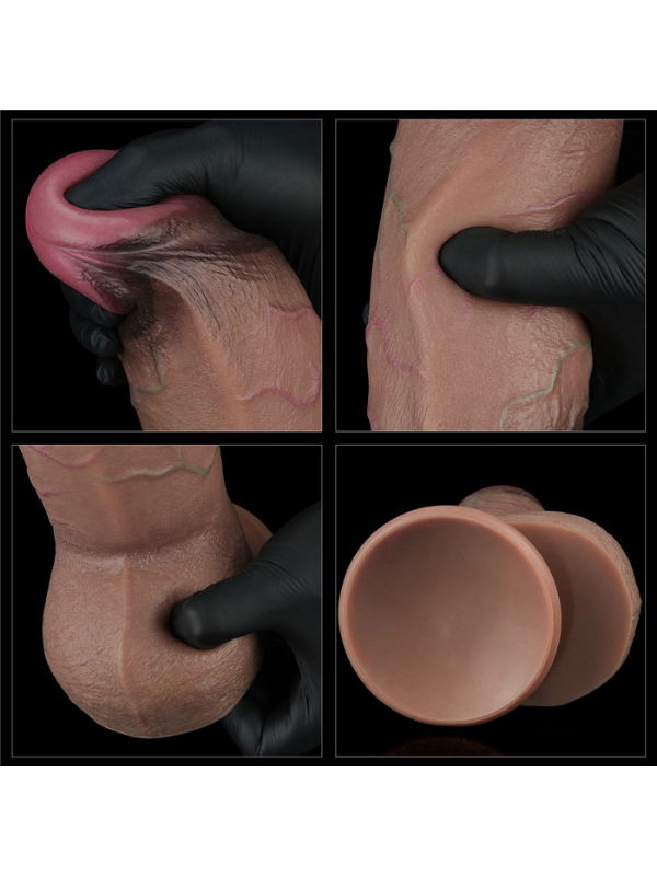 9.5 İnç Dual Layered Silicone Cock XXL