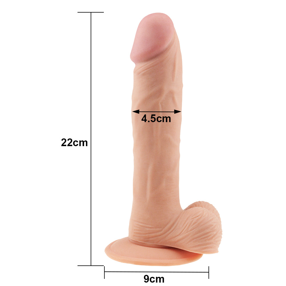 9İnç The Ultra Soft Dude Dildo