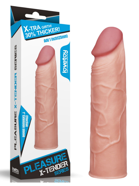 Add 1&quot; Pleasure X Tender Penis Sleeve
