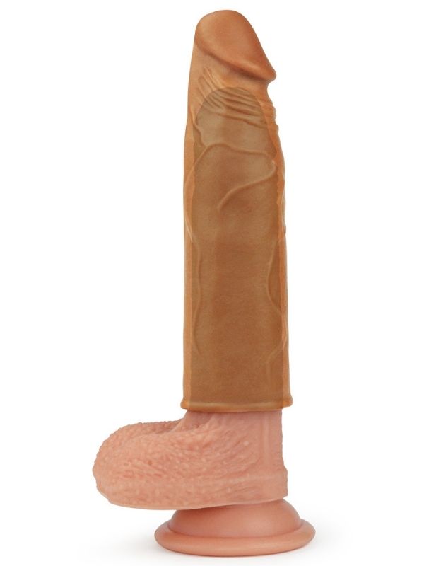 Add 1&quot; Pleasure X Tender Penis Sleeve Brown