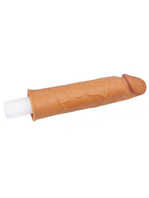 Add 1&quot; Pleasure X Tender Penis Sleeve Brown