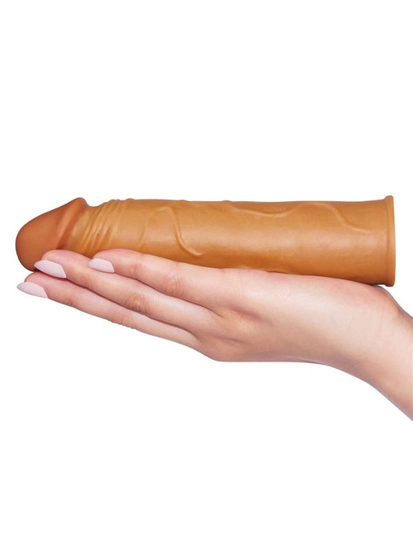 Add 1&quot; Pleasure X Tender Penis Sleeve Brown