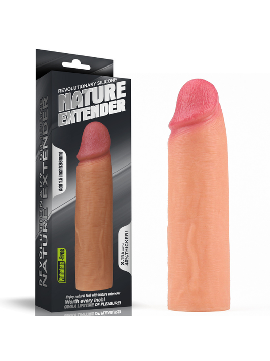 Add 1.5 İnç Revolutionary Silicone Nature Extender Penis Kılıfı