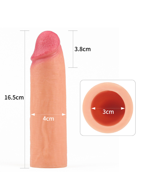Add 1.5 İnç Revolutionary Silicone Nature Extender Penis Kılıfı