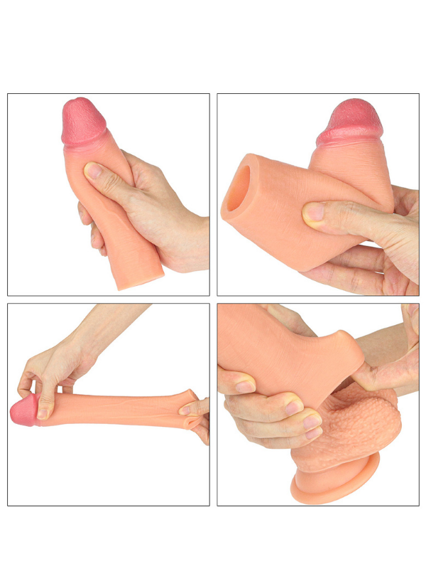 Add 1.5 İnç Revolutionary Silicone Nature Extender Penis Kılıfı