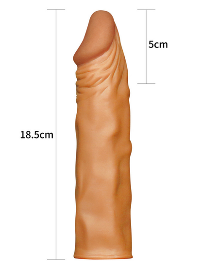 Add 2&quot; Pleasure X Tender Penis Sleeve Brown