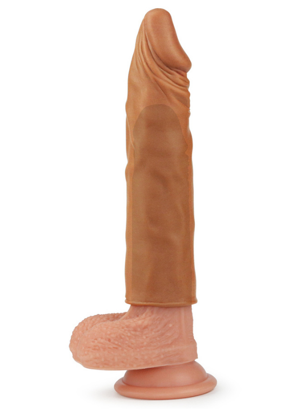 Add 2&quot; Pleasure X Tender Penis Sleeve Brown
