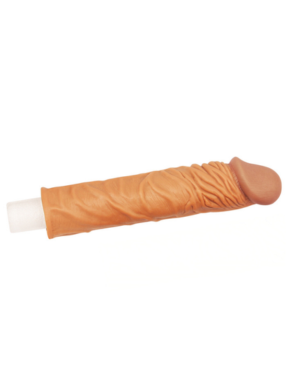 Add 2&quot; Pleasure X Tender Penis Sleeve Brown