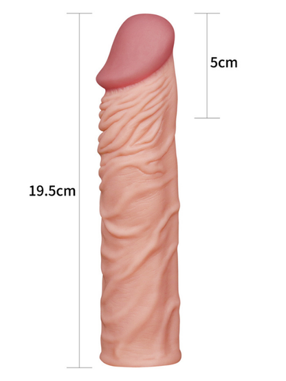 Add 2&quot; Pleasure X Tender Penis Sleeve Flesh