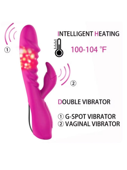 Alica Vibrating Rod Isıtmalı Pembe Vibratör