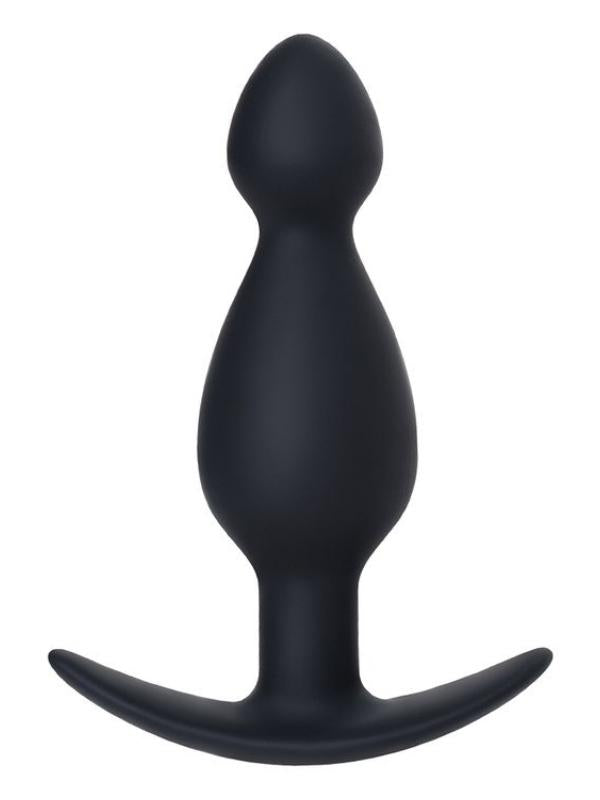 Anal Plug boyut M silikon siyah 11,5 cm