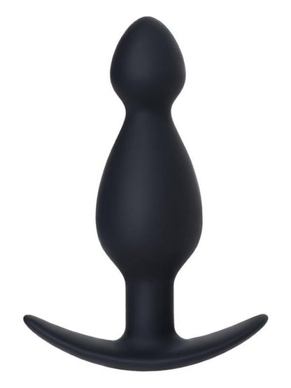 Anal Plug boyut M silikon siyah 11,5 cm
