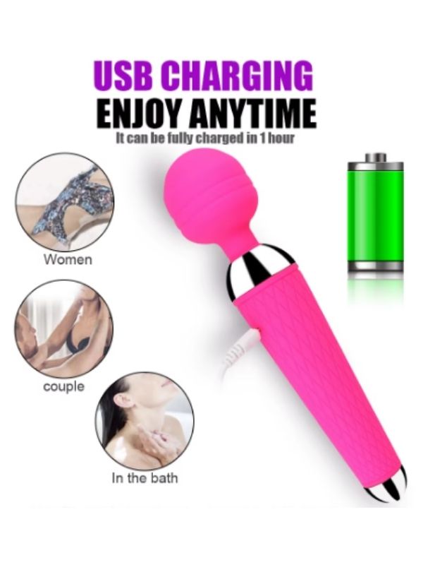 Av Wand Vibratör Pembe