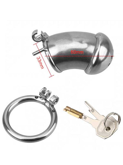 BDSM Paslanmaz Çelik Penis Kafesi ModelNo1