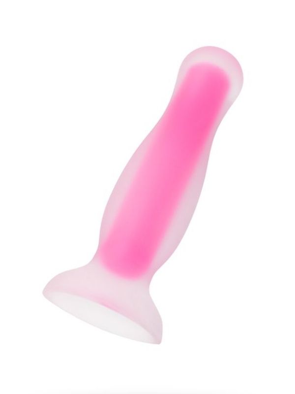 Beyond Cain Glow Gece Parlayan Anal Plug , Silikon, Şeffaf, 10 cm