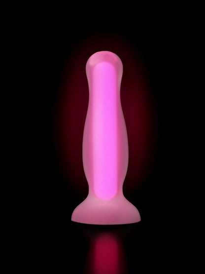 Beyond Cain Glow Gece Parlayan Anal Plug , Silikon, Şeffaf, 10 cm